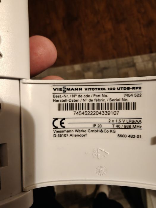 Sterowanie Viessmann bezprz. Vitotrol UTDB-RF2