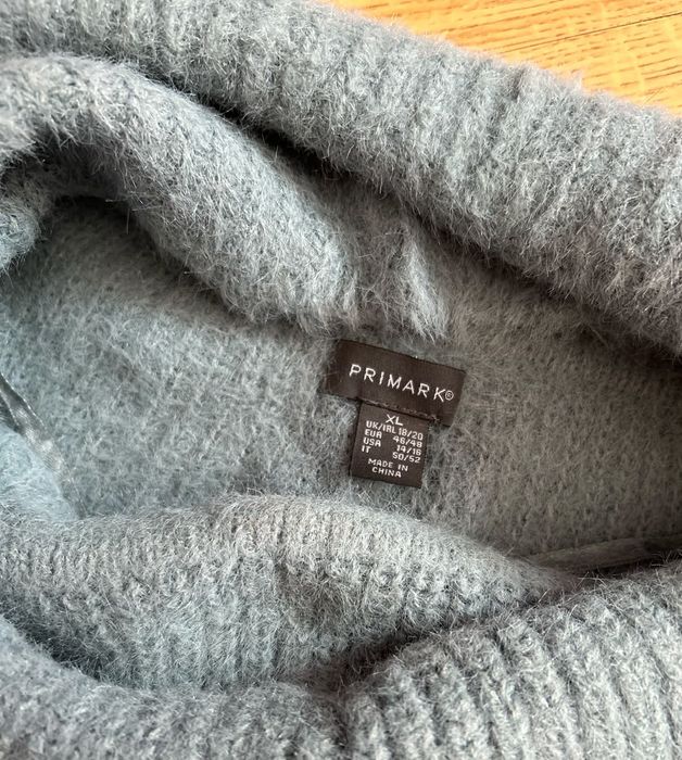 Sweter damski z golfem oversize gruby i ciepły XXL