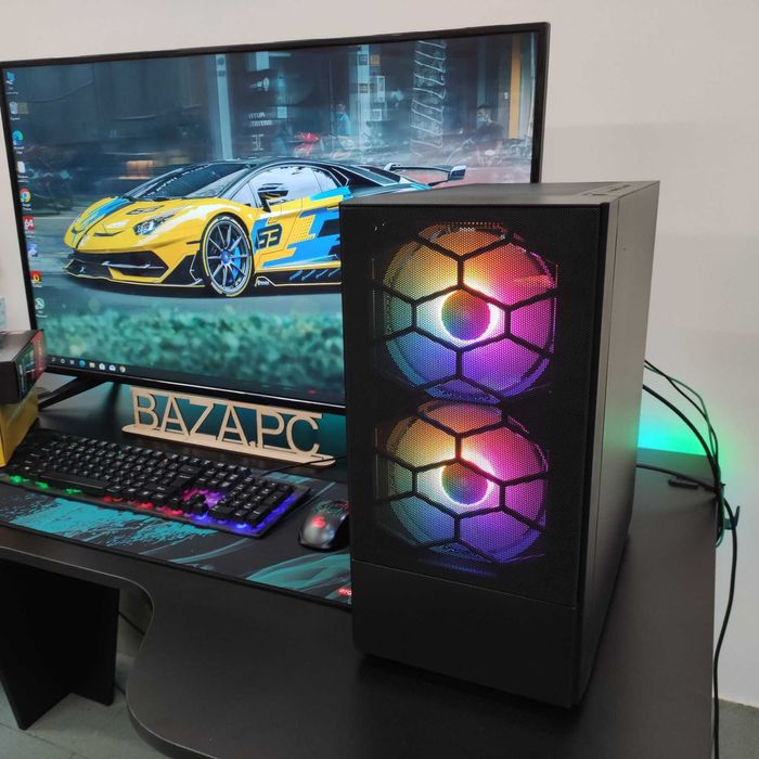 Компютер Новый Ryzen 5 4500, 16GB DDR4, Radeon RX 6600, SSD 512GB m2