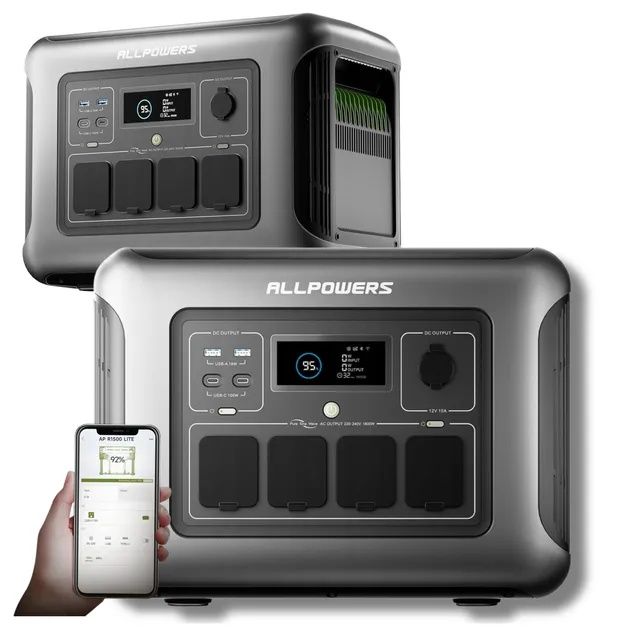 Стокова зарядна станція ALLPOWERS R1500 — 1800W / 1152Wh