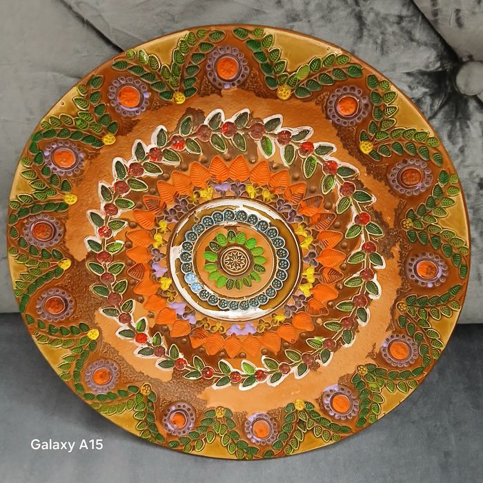 Hiszpański talerz ścienny ceramika  del  Convecto Aracena.