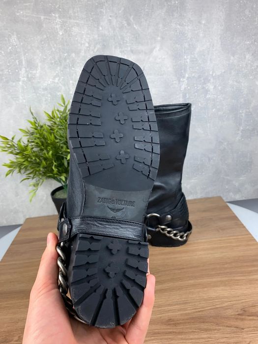 Skórzane kozaki Zadig & Voltaire Igata r. 40 - premium design,