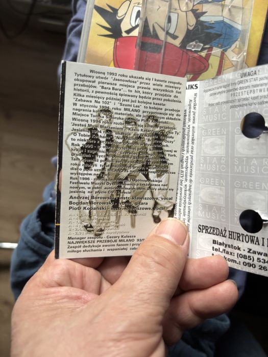 Milano najwieksze przeboje 1993 bara bara kaseta audio