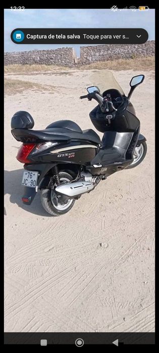 Sym GTS 125 evo carburada