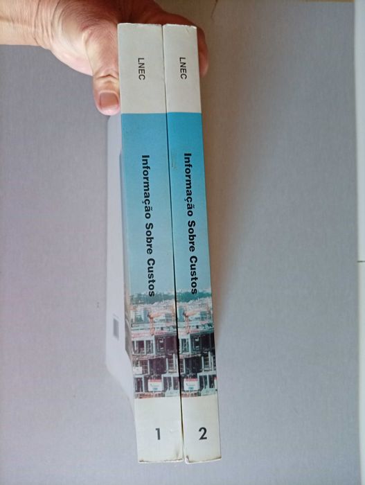 Livros "Informação Sobre Custos, Fichas de Rendimentos", de Laboratório Nacional de Engenharia Civil, 1997, vols. 1 e 2