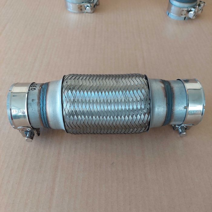 Flexível Inox Escape Automóvel Universal + braçadeiras Várias Medidas