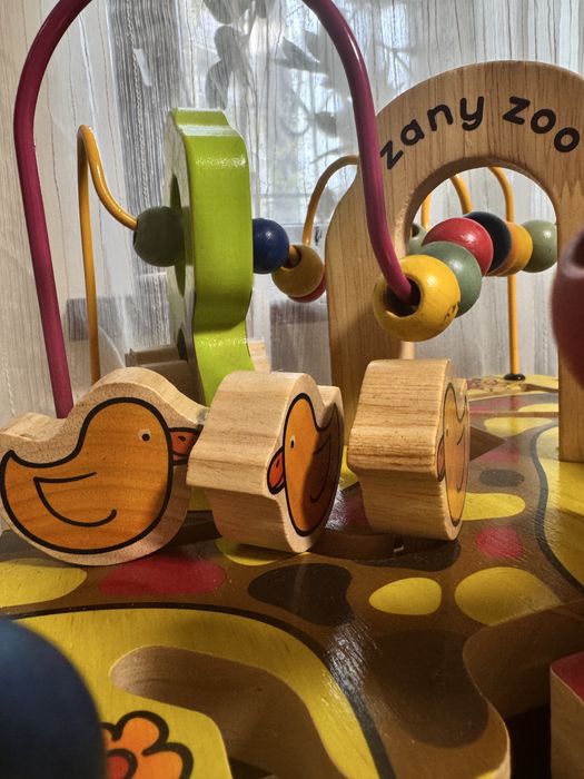 Бізікуб Battat Зоо-куб дерев'яний, деревянный бизи куб