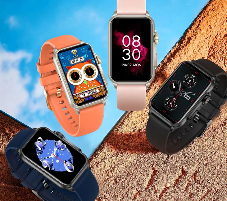 smartwatch damski rubicon rncf06 black smarub215