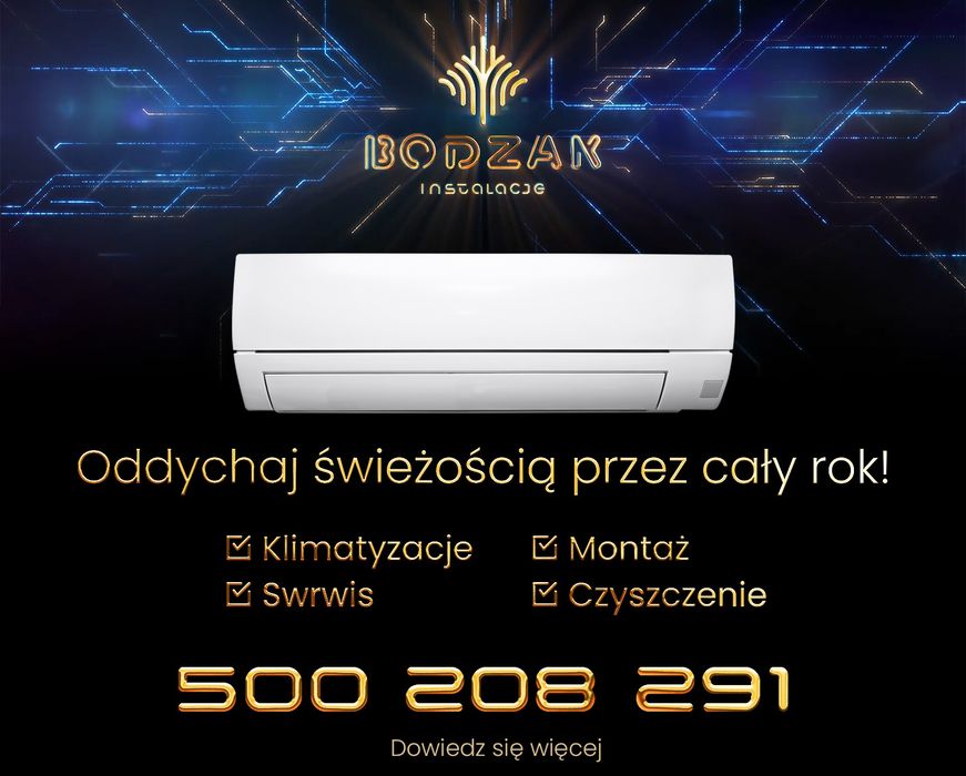 Klimatyzacja do ogrzewania i chłodzenia z montażem