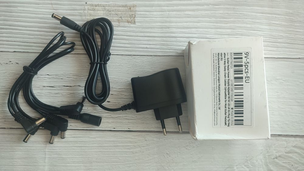 Adaptador 9v com extensão 5 entradas