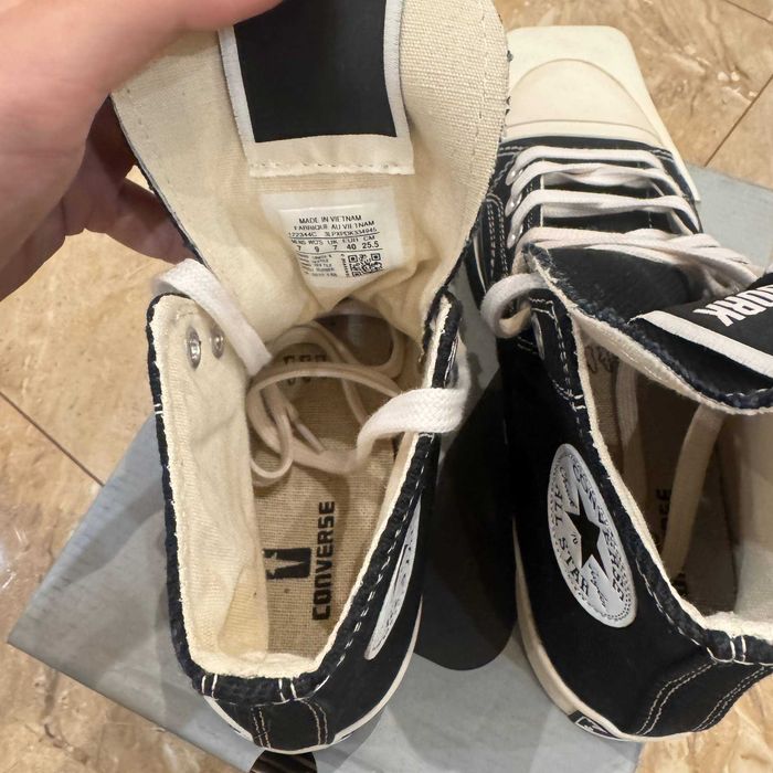 кеды Rick owens DRKSHDW x converse TURBODRK