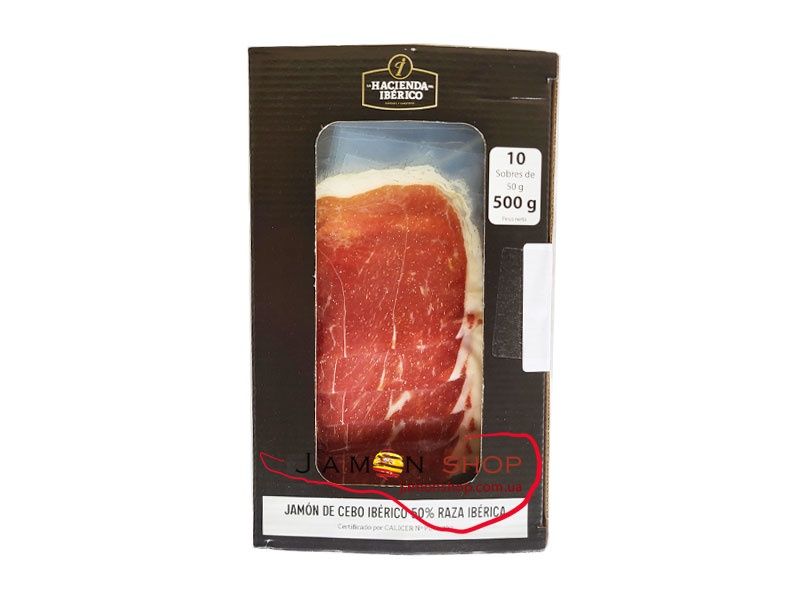 Хамон іберіко нарізка, хамон в упаковці. Подарунковий набір