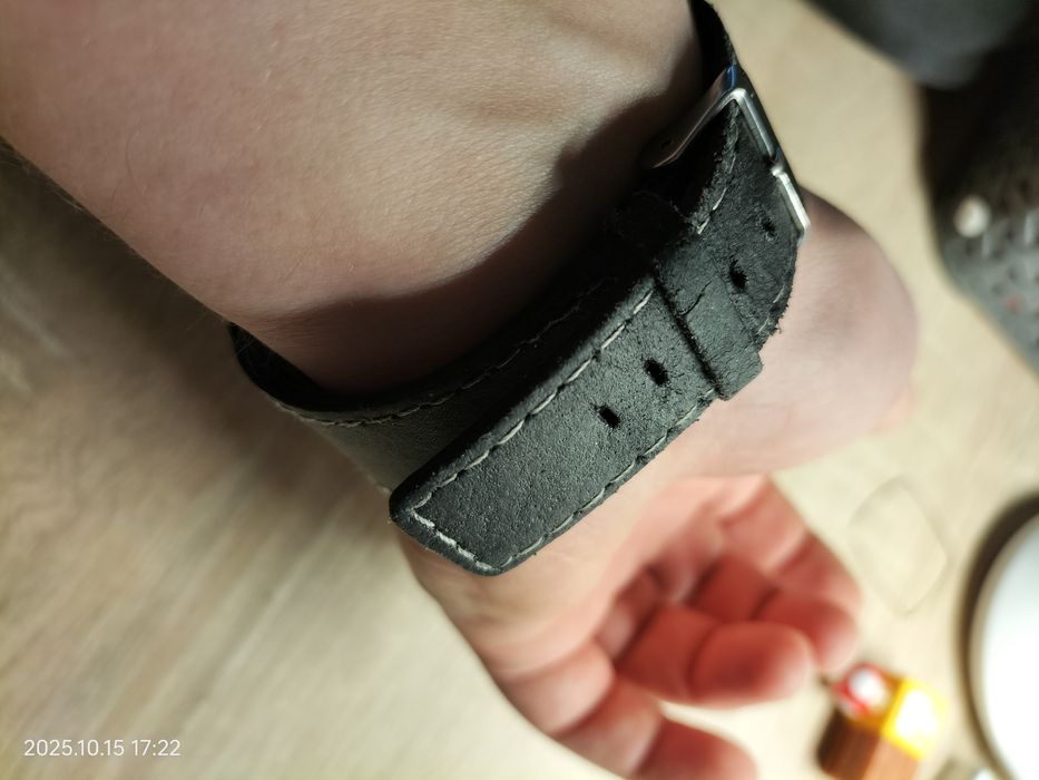 Zegarek męski King Quartz, skórzany pasek