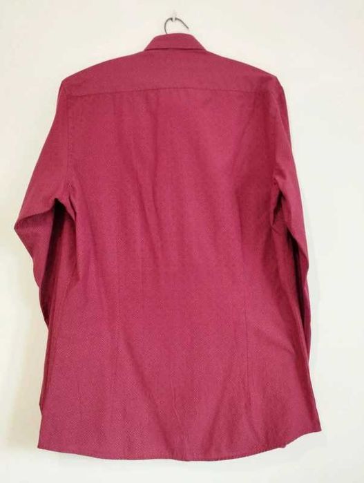Koszula męska Recman - bordowa slim fit 40 (176-182)