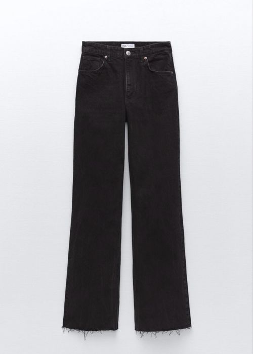 Zara • Джинси широкі The 90s Full- Length 36 чорний 6688/224/800