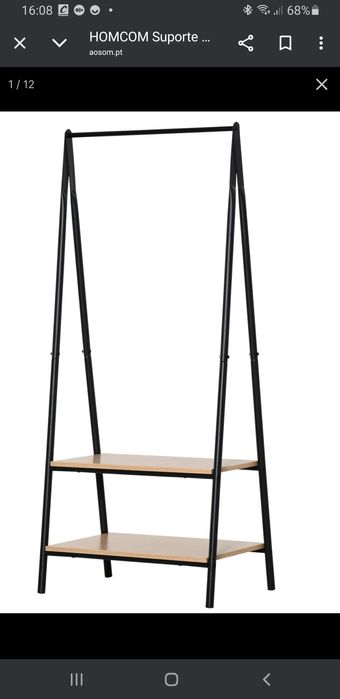 Suporte cavalete com sapateira prateleiras