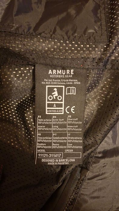 Vendo Casaco e Luvas de Mota da marca Armune