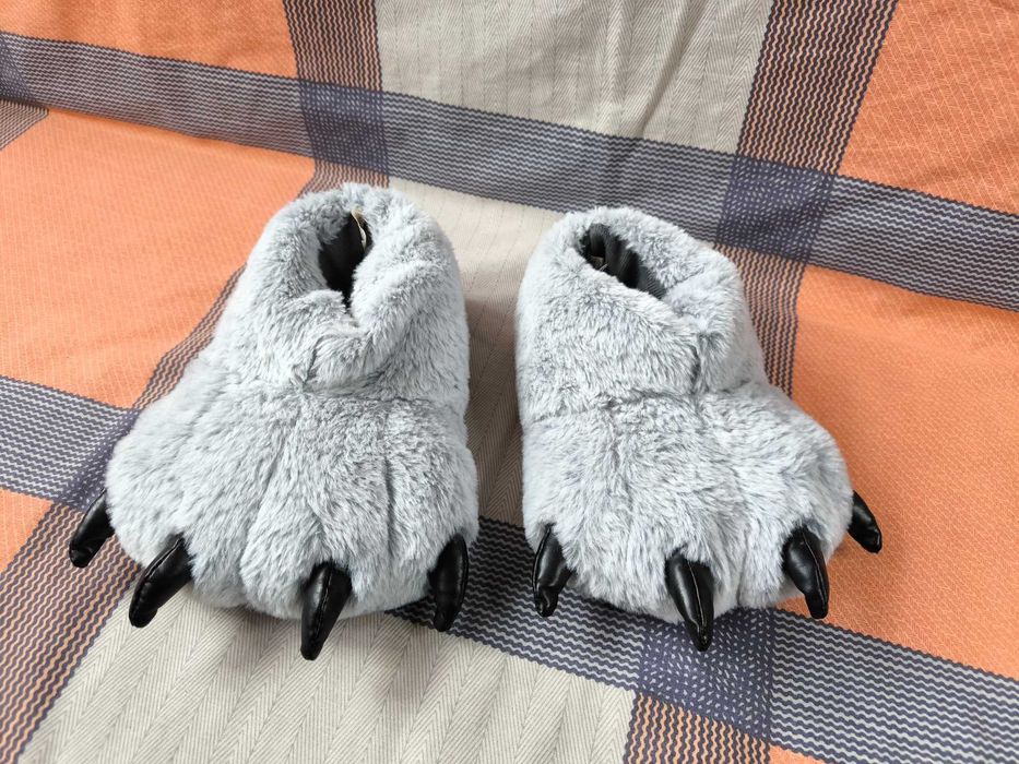 Детские теплые тапочки - лапы Boys Fun Slippers - 31-32 р.