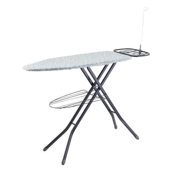 deska do prasowania home z gniazdem czarne biale