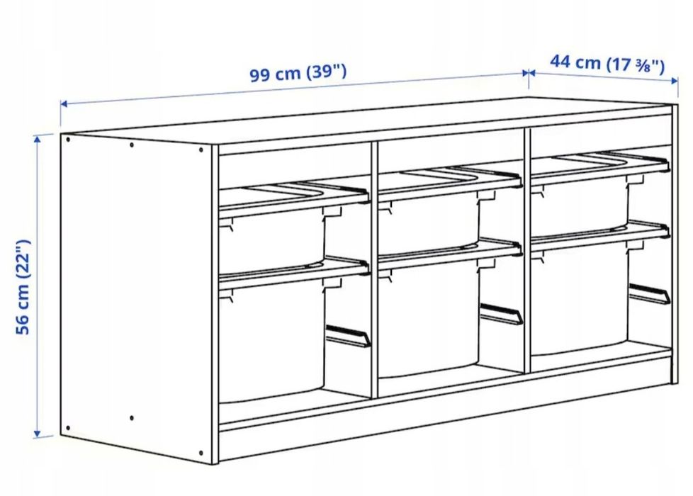 Szafka regał Trofast Ikea Warszawa + półki i pojemniki