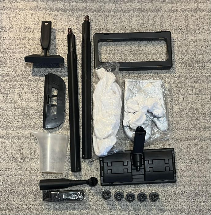 Mop parowy, odkurzacz parowy  1500W , 10 akcesoriów do dywanow, szyb