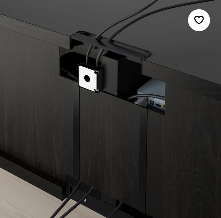 Movel tv ikea com vidro
