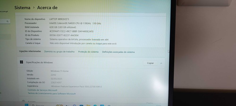 Portátil ASUS 14" em ótimo estado