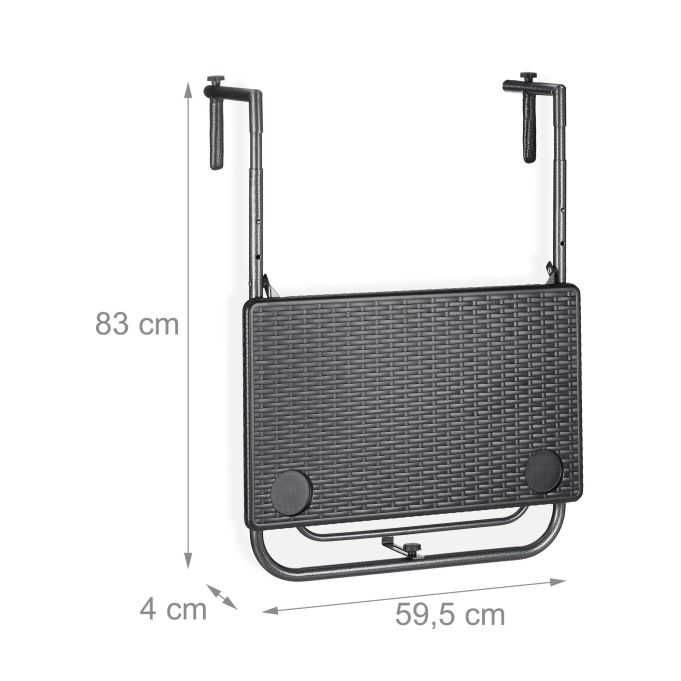 Stolik balkonowy relaxdays