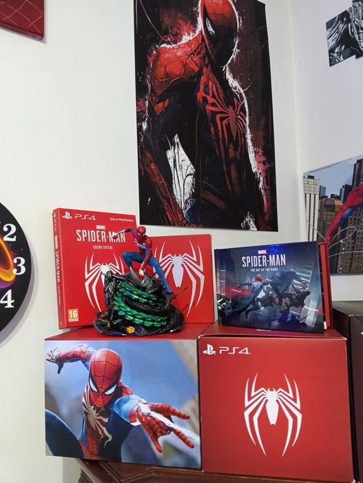 Edição colecionador jogo Spider man Ps4
