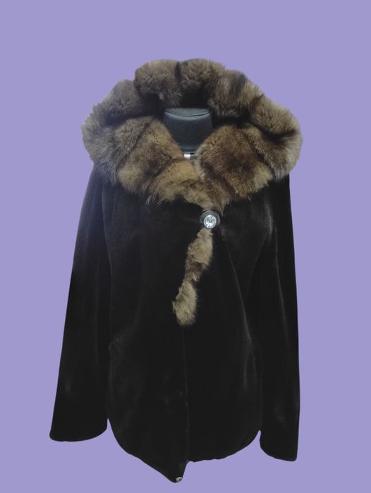Nafa Sobol. Ог 110см. норковый полушубок с соболем. Натуральная шуба