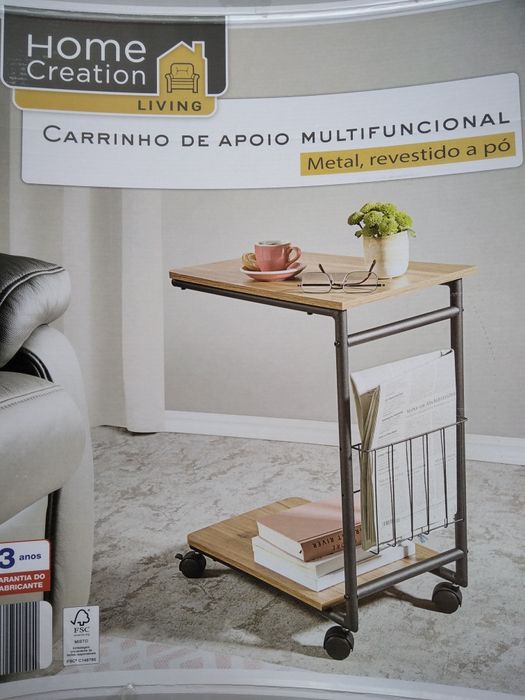 Приставной столик на колесиках сервировочный кухонный островок