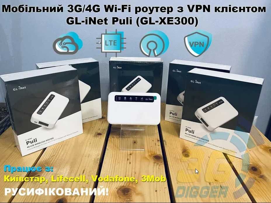 Мобільний 4G WiFi роутер GL-iNet Puli GL-XE300