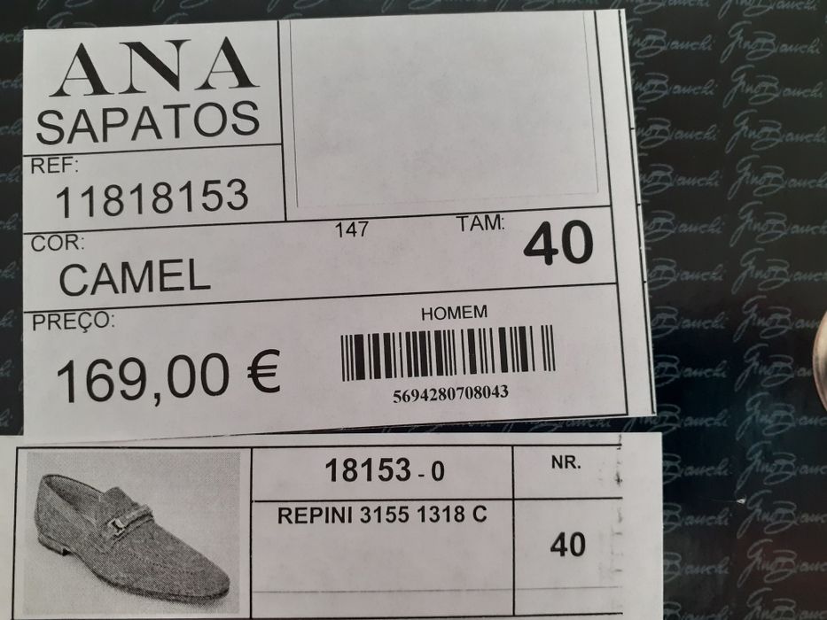 Sapatos homem tam 40