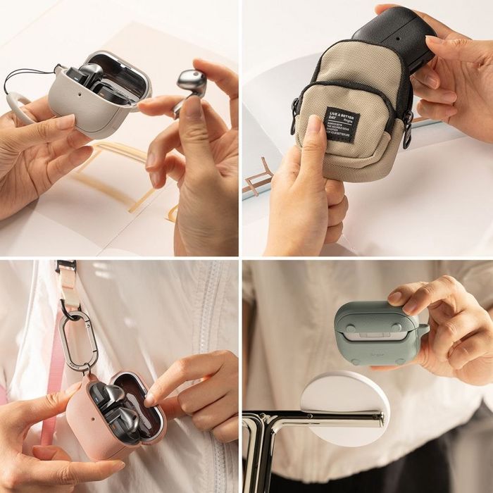 Etui Ringke Onyx MagSafe na Samsung Galaxy Buds 3 / 3 Pro - szary