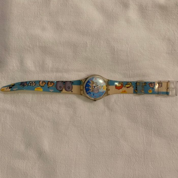 Relógio Swatch com desenhos