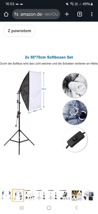 OUBO Softbox Profesjonalny zestaw do studia fotograficznego