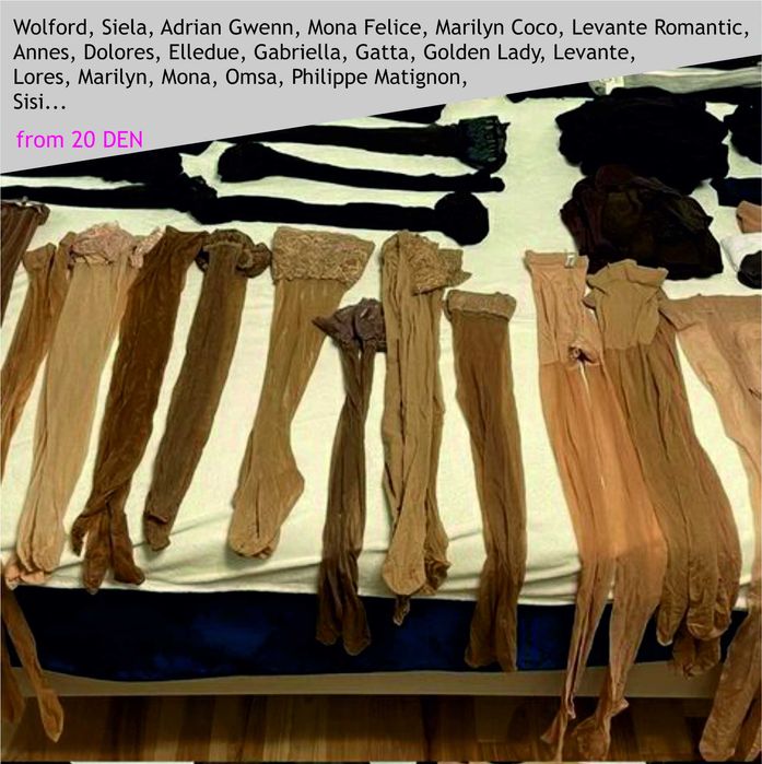 Чулки с кружевной резинкой, р. М, одним лотом