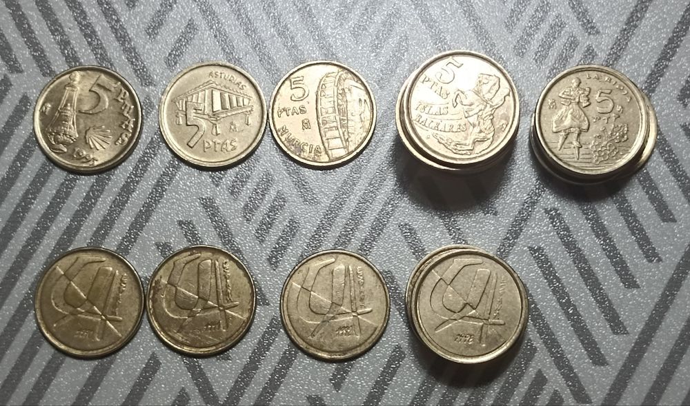 Moedas Pesetas Antigas