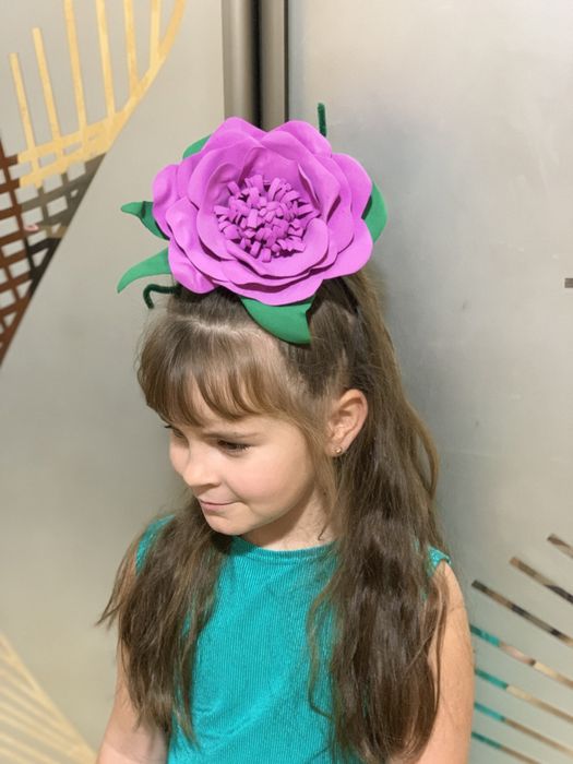 Обруч з квіткою, цветок, обідок, віночок, цветочек, мята