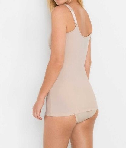 B.P.C Modelujący top z koronką beżowy r.42
