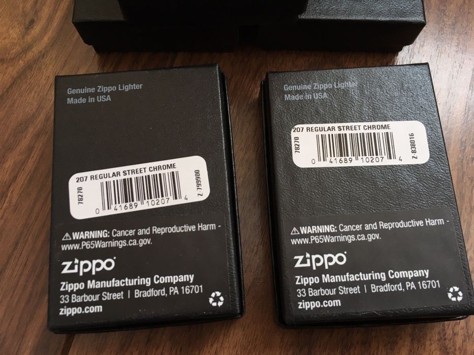 Новые оригинальные зажигалки Zippo Regular Street Chrome, покрытие 207