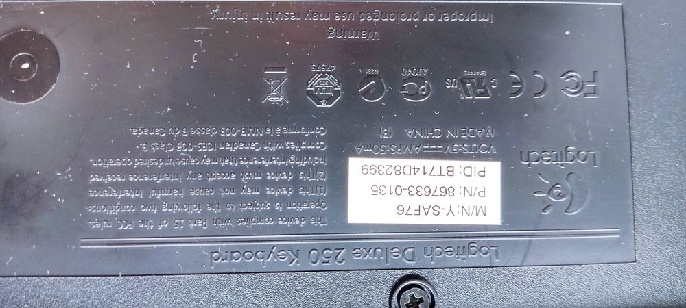 Клавіатура Logitech Deluxe 250 Keyboard