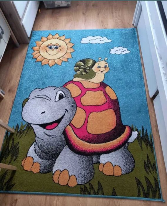Do pokoju dziecięcego dywan z żółwiem 120x170