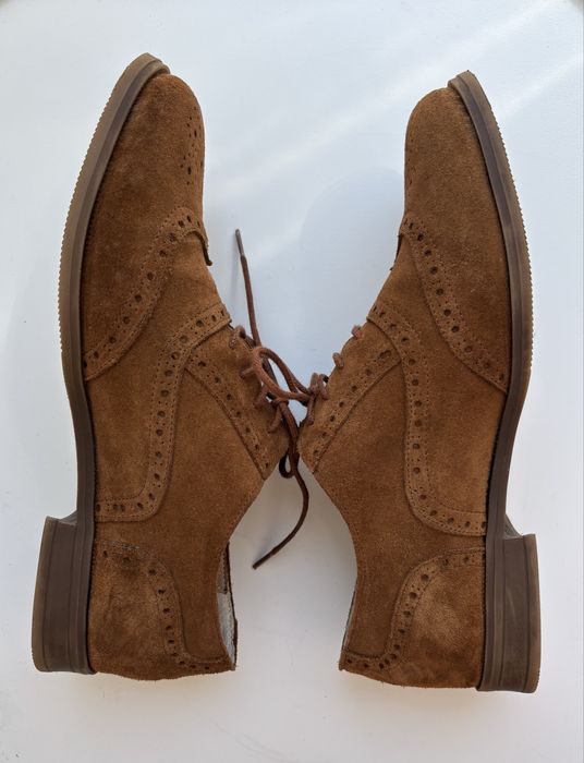 Sapatos de camurça com atacadores - Ginova