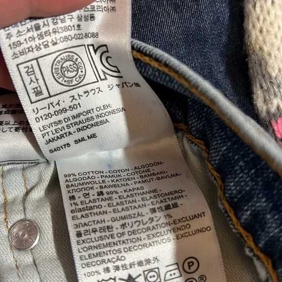 Джинсы LEVIS Левис 514 LEVI'S® 514™ W36 L32 00514-1079 Made in Mexico