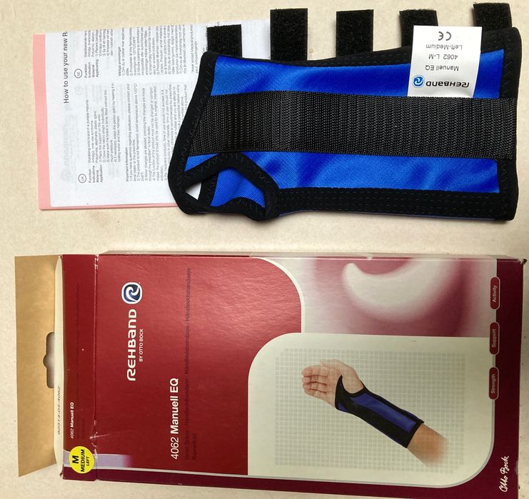 REHBAND 
Stabilizator/ orteza nadgarstka z ujęciem kciuka

Niebieski
M