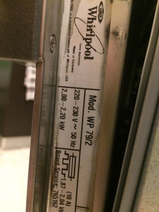 Посудомийка Whirlpool WP79/2 на запчастини