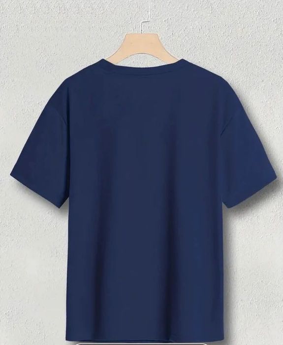 Granatowy T-shirt L