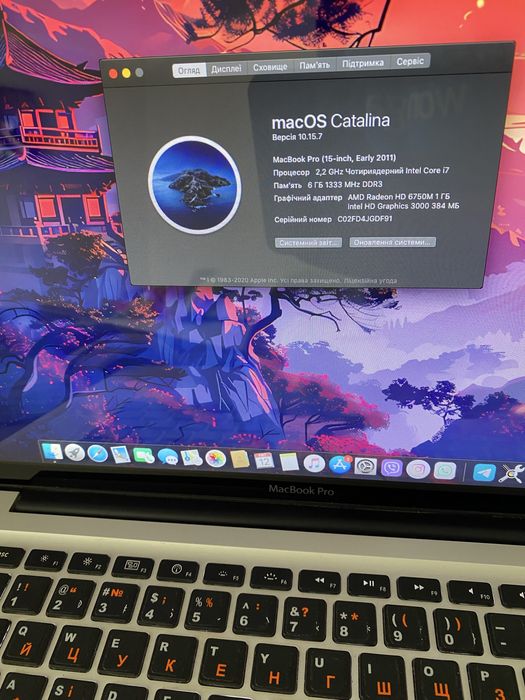 Macbook pro (2011) i7