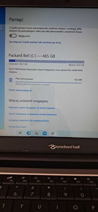Packard Bell 15,6" windows 10 + airdots 1 kruger&matz
